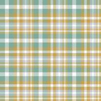 Plaid Pattern Seamless Textile Is Made With Alternating Bands of Coloured  Pre Dyed  Threads Woven as Both Warp and Weft at Right Angles to Each Other. vector