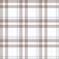 Plaid Pattern Seamless Texture Is Woven in a Simple Twill, Two Over Two Under the Warp, Advancing One Thread at Each Pass. vector