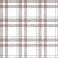 Plaid Pattern Seamless Texture Is Woven in a Simple Twill, Two Over Two Under the Warp, Advancing One Thread at Each Pass. vector