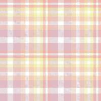 Pastel Tartan Pattern Fabric Vector Design Is Woven in a Simple Twill, Two Over Two Under the Warp, Advancing One Thread at Each Pass.