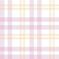Pastel Tartan Plaid Pattern Design Texture Is Made With Alternating Bands of Coloured  Pre Dyed  Threads Woven as Both Warp and Weft at Right Angles to Each Other. vector