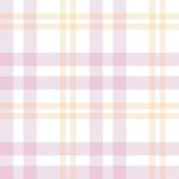 Pastel Tartan Plaid Pattern Design Texture Is Made With Alternating Bands of Coloured  Pre Dyed  Threads Woven as Both Warp and Weft at Right Angles to Each Other. vector