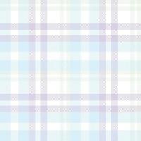 Pastel Tartan Plaid Pattern Fashion Design Texture Is Woven in a Simple Twill, Two Over Two Under the Warp, Advancing One Thread at Each Pass. vector