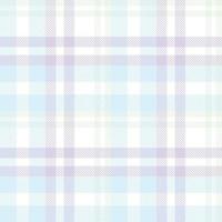 Pastel Tartan Plaid Pattern Fashion Design Texture Is Woven in a Simple Twill, Two Over Two Under the Warp, Advancing One Thread at Each Pass. vector