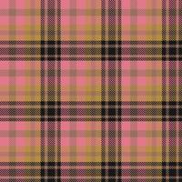 Tartan Pattern Fabric Design Texture Is Woven in a Simple Twill, Two Over Two Under the Warp, Advancing One Thread at Each Pass. vector