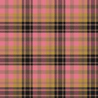 Tartan Pattern Fabric Design Texture Is Woven in a Simple Twill, Two Over Two Under the Warp, Advancing One Thread at Each Pass. vector