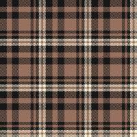 Plaid Pattern Fabric Design Texture Is Woven in a Simple Twill, Two Over Two Under the Warp, Advancing One Thread at Each Pass. vector