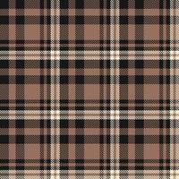 Plaid Pattern Fabric Design Texture Is Woven in a Simple Twill, Two Over Two Under the Warp, Advancing One Thread at Each Pass. vector