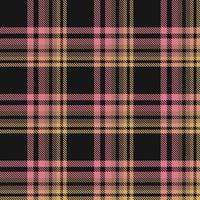 Tartan Plaid Pattern Fashion Design Texture Is Woven in a Simple Twill, Two Over Two Under the Warp, Advancing One Thread at Each Pass. vector