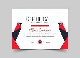 Modern Certificate of Appreciation vector