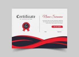 Modern Certificate of Appreciation vector