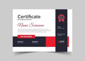 Certificate Template Design vector