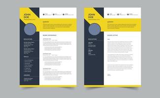 Beautiful Resume template, Creative cv template vector minimalist