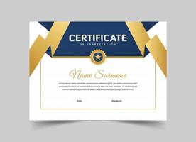 Modern Certificate of Appreciation vector