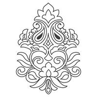 Textile Fabric design, pattern traditional, floral necklace embroidery design for fashion women clothing design for textile print. vector