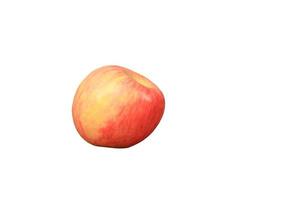 red apple isolated on white background and clipping path photo