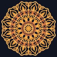 Decorative elements luxury ornament pattern gradient mandala design vector