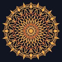 Decorative elements luxury ornament pattern gradient mandala design vector