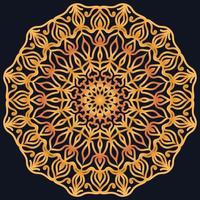 Decorative elements luxury ornament pattern gradient mandala design vector