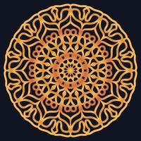 Decorative elements luxury ornament pattern gradient mandala design vector