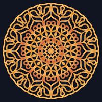 Decorative elements luxury ornament pattern gradient mandala design vector