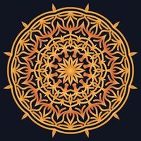 Decorative elements luxury ornament pattern gradient mandala design vector
