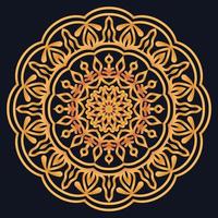 Decorative elements luxury ornament pattern gradient mandala design vector