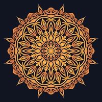 Decorative elements luxury ornament pattern gradient mandala design vector