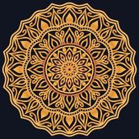 Decorative elements luxury ornament pattern gradient mandala design vector