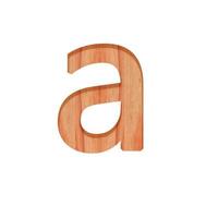 alfabeto pequeño de madera antiguo. minúsculas letra modelo hermosa 3d aislado en blanco antecedentes diseño consonante un foto