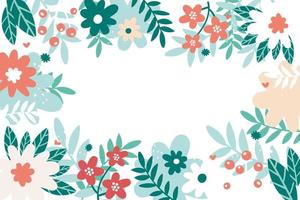 Vector illustration of colorful floral background