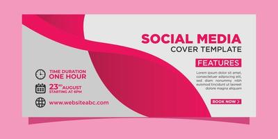 feminine abstract social media cover for fashion brand vector