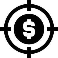 Target focus icon symbol design image, illustration of the success goal icon concept. EPS 10 vector