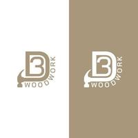 3D woodwork is a unique and elegant logo mark for a woodworking company. Can be used on all digital medias that is website, posts etc and print media too vector