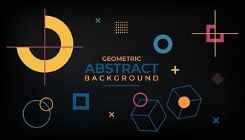 dark abstract vector geometric shape background cover