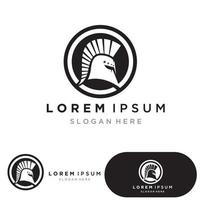 spartan logo icon designs vector