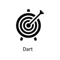 Dart Vector  Solid Icons. Simple stock illustration stock