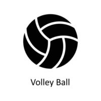 Volley ball Vector  Solid Icons. Simple stock illustration stock