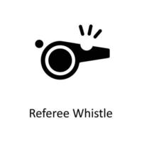 Referee whistle  Vector  Solid Icons. Simple stock illustration stock