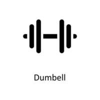dumbell vector sólido iconos sencillo valores ilustración valores