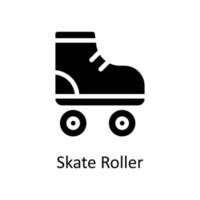 skate Roller Vector  Solid Icons. Simple stock illustration stock