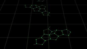 background hexagon geometric, health diagonal lines radiating in all directions with concept technology lines. 4k resolution video