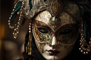 Venetian carnival mask. photo