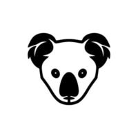 Koala logo with a black and white vector design.