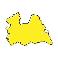 Simple outline map of Utrecht is a province of Netherlands vector