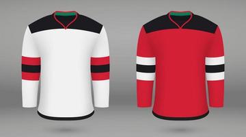 Premium Vector  Realistic ice hockey shirt of toronto jersey template