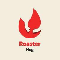 Fire Hug Logo vector