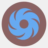 Icon hurricane. Weather elements symbol. Icons in color mate style. Good for prints, web, smartphone app, posters, infographics, logo, sign, etc. vector