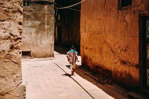 The dilapidated and long-standing Folk Houses on Hathpace in Kashgar, Xinjiang photo