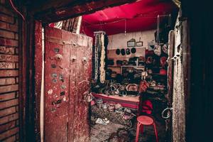 The dilapidated and long-standing Folk Houses on Hathpace in Kashgar, Xinjiang photo